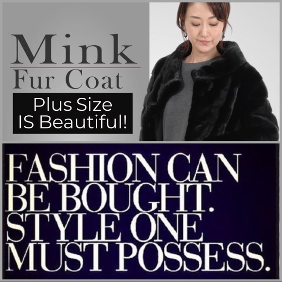 🎅HPSALE BLACK MINK FUR COAT TRUF KATT WILLIAMS 3X - Picture 8 of 8